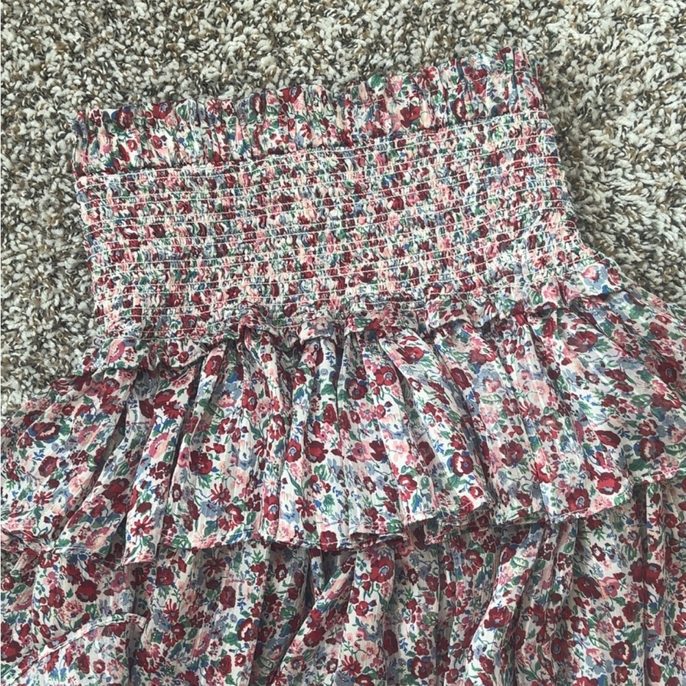 The Reset Multicolor Floral A-Line Skirt